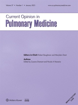 Current Opinion in Pulmonary Medicine; Vol.26 No.6; Vol.27 No.1
